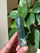 Load image into Gallery viewer, Moss Agate Tower