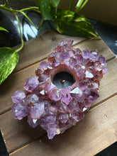 Load image into Gallery viewer, Amethyst Candle Holder
