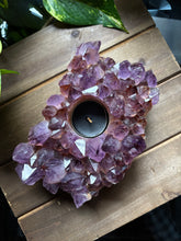 Load image into Gallery viewer, Amethyst Candle Holder