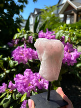 Load image into Gallery viewer, Rose Quartz on stand
