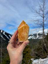 Load image into Gallery viewer, Orange Calcite Semi Polished Tower