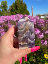 Load image into Gallery viewer, Chevron Amethyst Tower