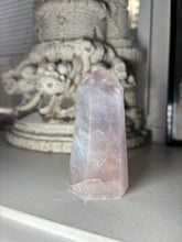 Load image into Gallery viewer, Angel Aura Rose Quartz Tower
