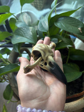 Load image into Gallery viewer, 3D printed animal skull hair accessory - Raven
