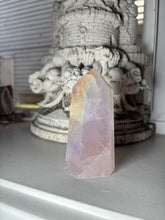 Load image into Gallery viewer, Angel Aura Rose Quartz Tower
