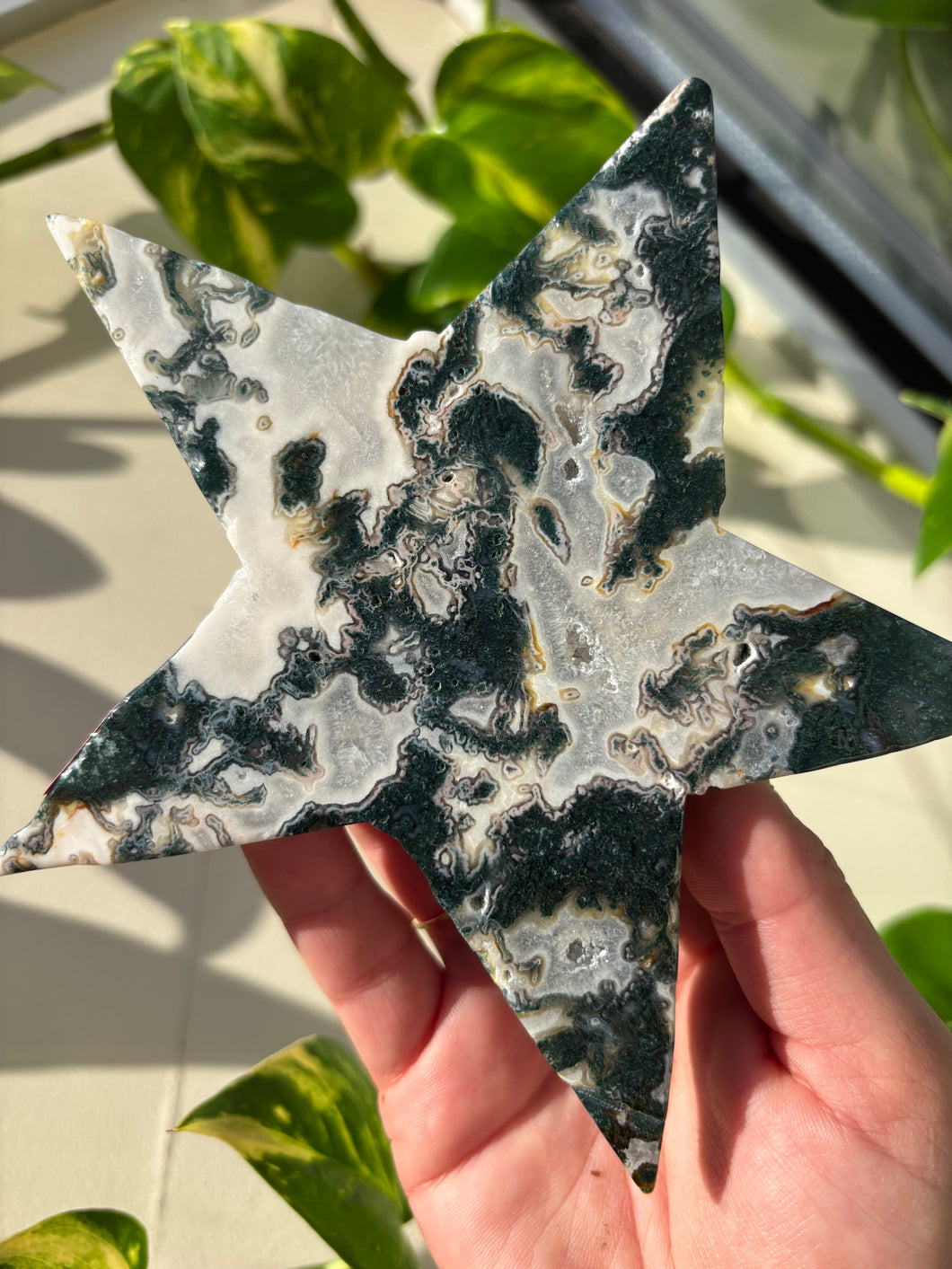 Moss Agate Star