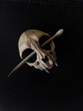Load image into Gallery viewer, 3D printed animal skull hair accessory - Cat
