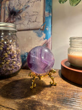 Load image into Gallery viewer, Purple Fluorite Sphere
