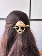 Load image into Gallery viewer, 3D printed animal skull hair accessory - Cat
