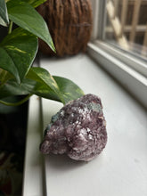 Load image into Gallery viewer, Lepidolite with green tourmaline inclusions
