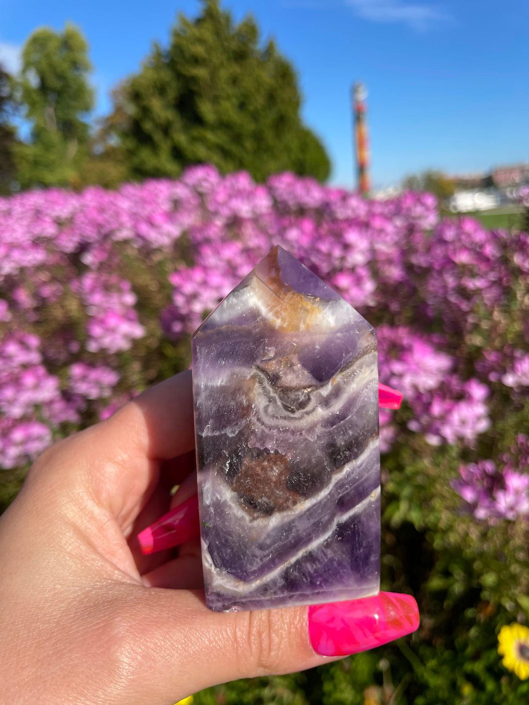 Chevron Amethyst Tower