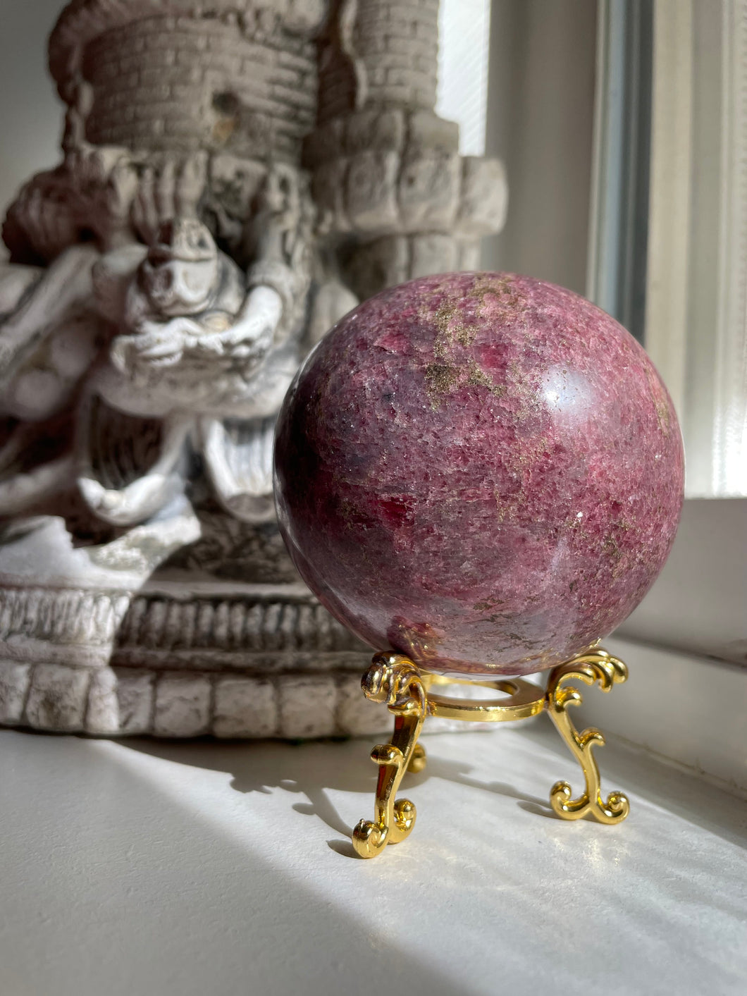 Rhodonite Sphere