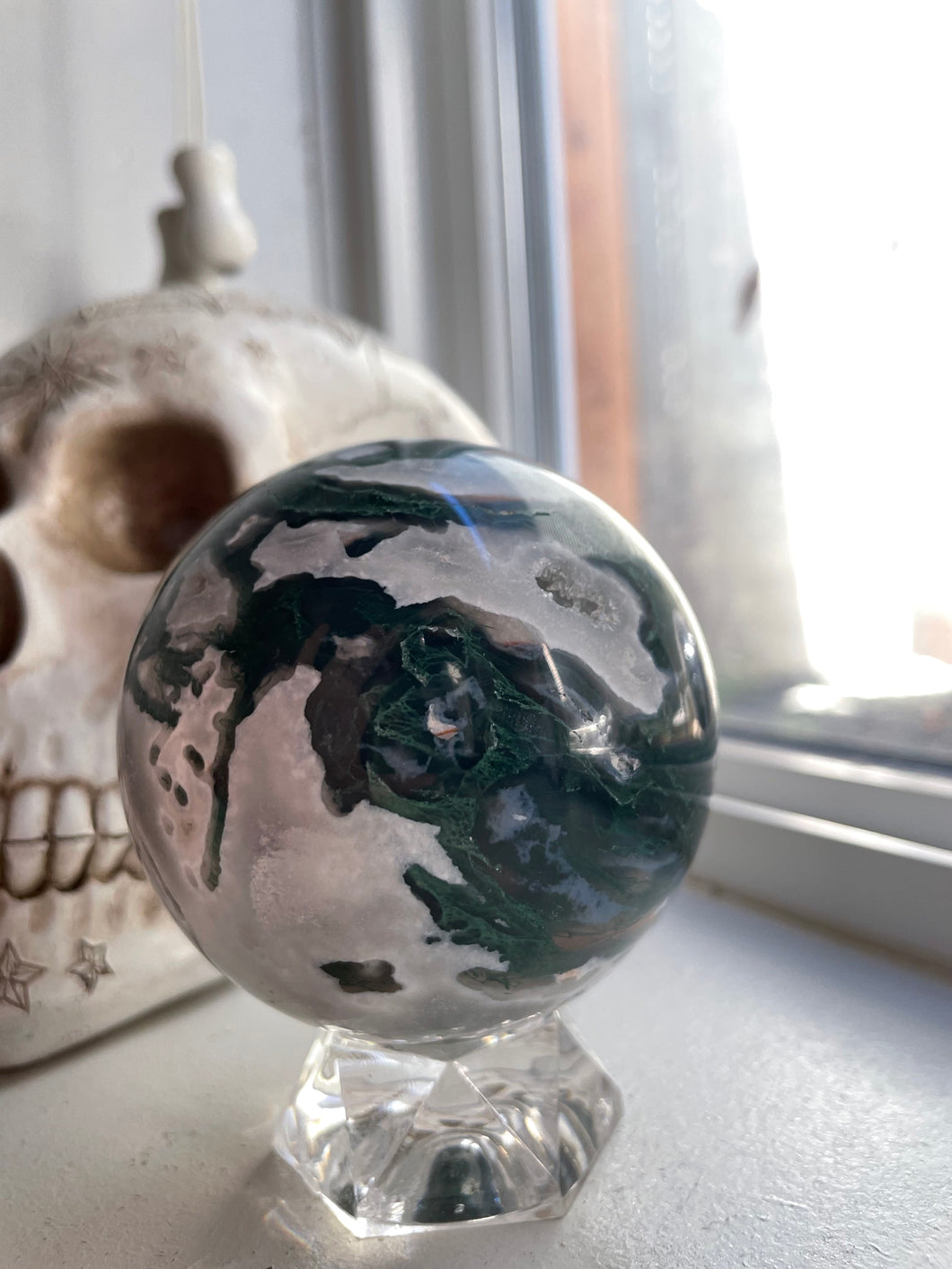 Moss Agate Sphere