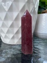 Load image into Gallery viewer, Strawberry Quartz Tower
