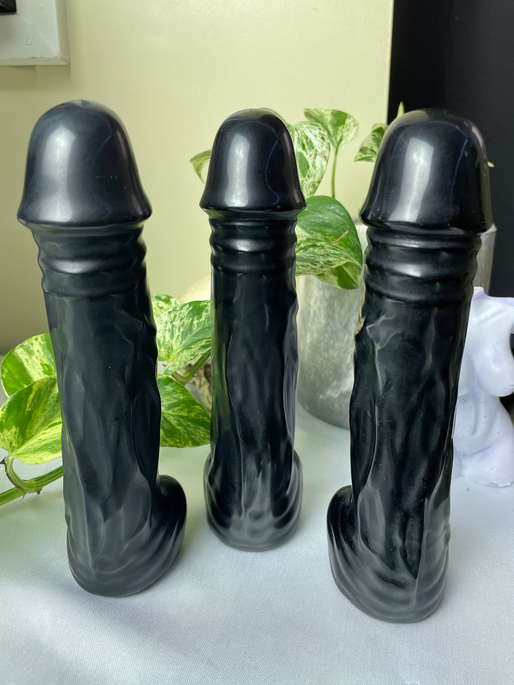 Black Obsidian Crystal Phallus