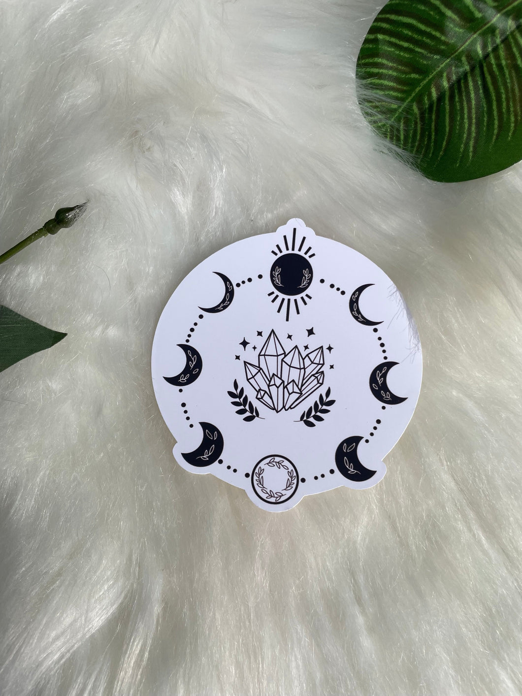 Crystal Moon Phase Sticker